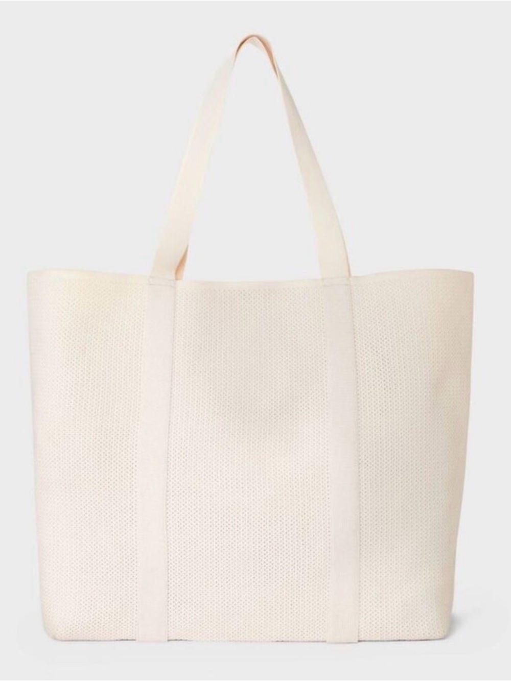 A New Day - Engineered Knit Tote Handbag - A New Day Off-White